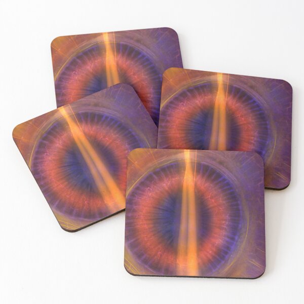 Item preview, Astral Eye - Abstract Digital Painting - Cosmic Purple and Orange Art designed and sold by PiperArtDesign.