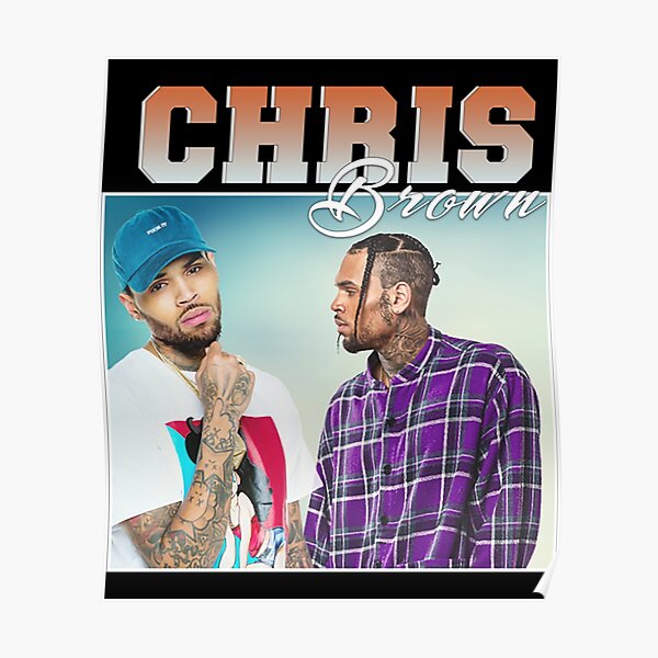 Chris Brown Wall Print Chris Brown Poster Chris Brown Wall Art Chris Brown Home Decor Chris Brown Watercolor Print