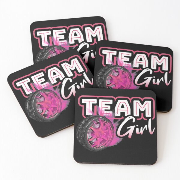 Item preview, Gender Reveal Team Girl Burnouts Baby Shower Party Gift designed and sold by Kinalan.