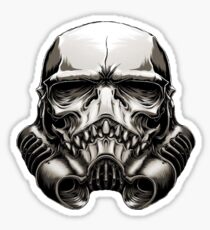 Skeleton Stormtrooper Helm Sticker