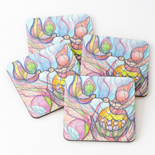 Item preview, Neuroart, Abstract bird family designed and sold by VikitaSolomakha.