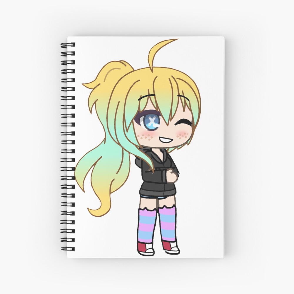 Gacha Life Girl With Cute Glmm Gacha Life Series Spiral Notebook By