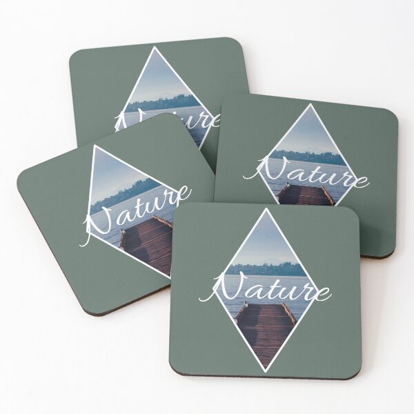 Item preview, Beautiful lake view by the mountains green backgrund designed and sold by myseptember18th.