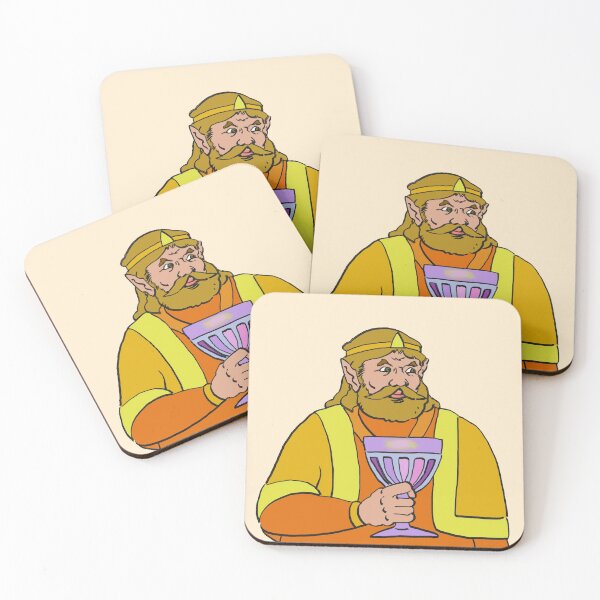 Item preview, High quality re-draw of king harkinian holding a goblet. designed and sold by RansRoom.