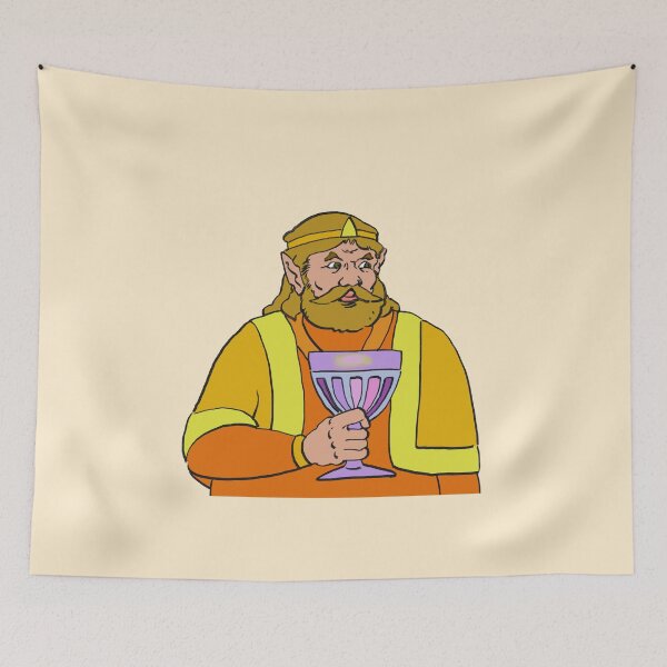 Item preview, High quality re-draw of king harkinian holding a goblet. designed and sold by RansRoom.