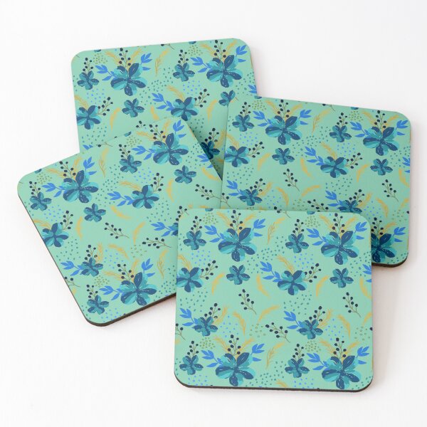 Item preview, Blue Flower Pattern designed and sold by myinkcolour.