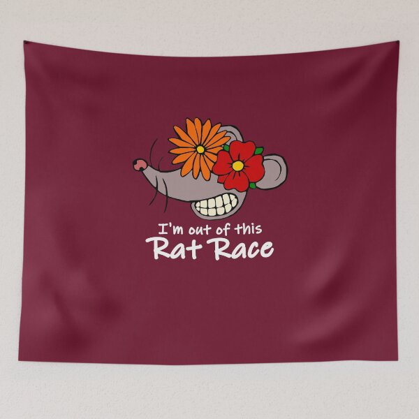 Item preview, I'm out of this Rat Race white designed and sold by Ortaboy.