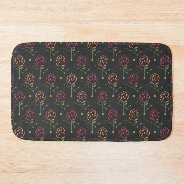 Item preview, Dainty Spring Florals Pattern 1 ~ Red and Orange Palette [ON CHARCOAL GREY] designed and sold by Daniel Bevis Design.