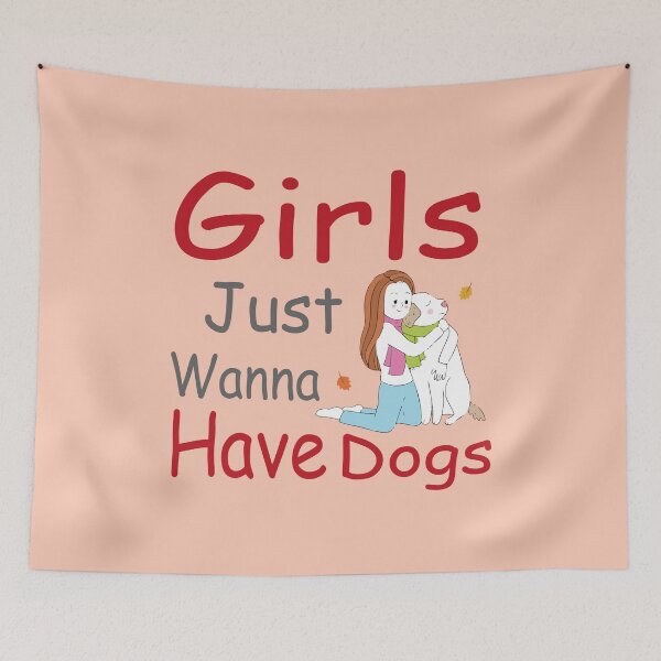 Item preview, Girls Just Wanna Have Dogs gift designed and sold by Theobsessed01.