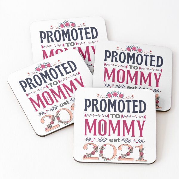 Item preview, Promoted to Mommy est 2021, baby announcement designed and sold by springbloomb.