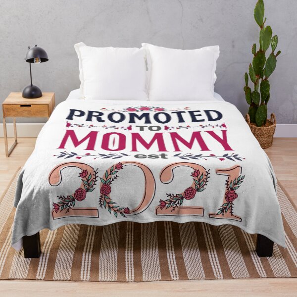 Item preview, Promoted to Mommy est 2021, baby announcement designed and sold by springbloomb.