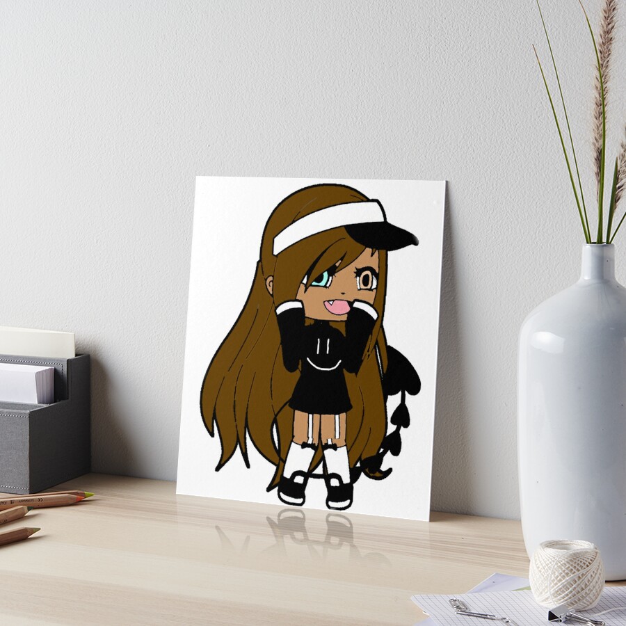 Gacha Life Girl with Cute GLMM Gacha life series. | Art Board Print