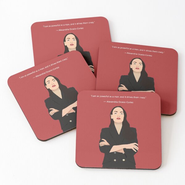 Artikelvorschau, AOC-Plakat, AOC-Aufkleber, Alexandria Ocasio-Cortez drucken feministische Wandkunst des demokratischen Sozialismus entworfen und verkauft von GalleryArtField.
