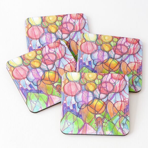 Item preview, Neuroart, Abstract lady with bubbles designed and sold by VikitaSolomakha.