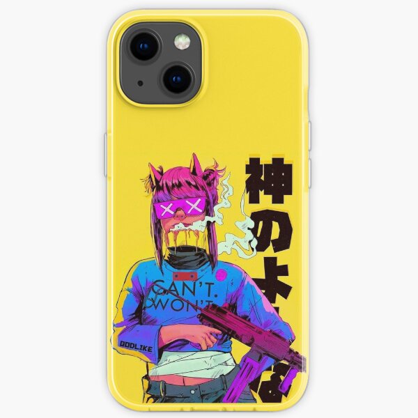 Fille cyberpunk Coque souple iPhone