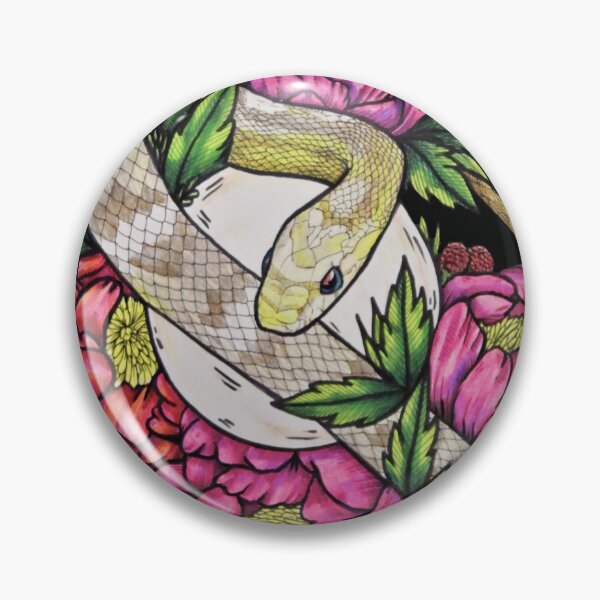 Item preview, Corn Snake and Peonies designed and sold by Gloria Aitken.