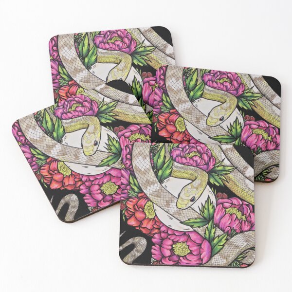 Item preview, Corn Snake and Peonies designed and sold by Gloria Aitken.