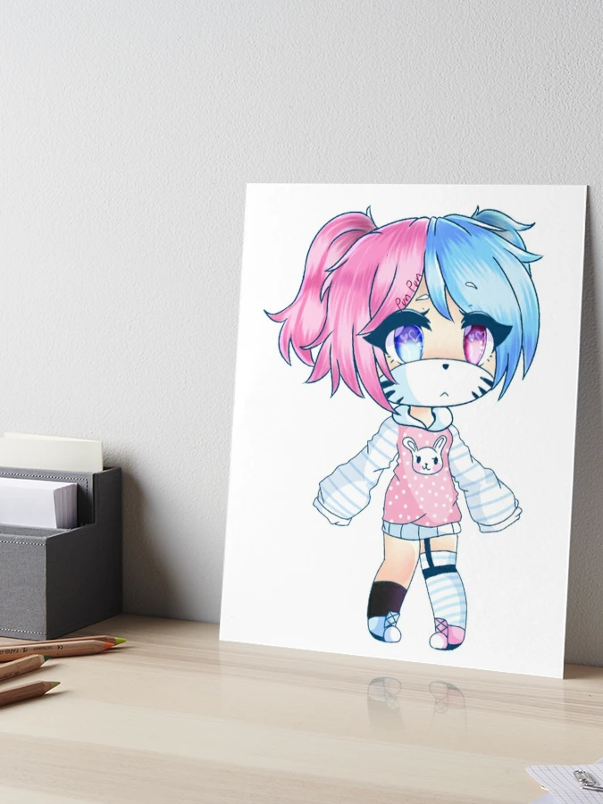 Gacha Life Girl with Cute GLMM Gacha life series. | Art Board Print