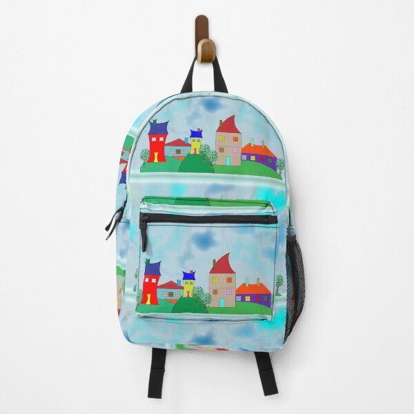 Item preview, Happy houses on top of hills designed and sold by J-Klix.
