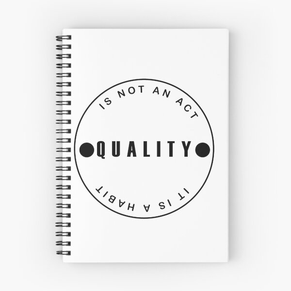 Item preview, Quality is not an act it is a habit designed and sold by YOUR SHOP.
