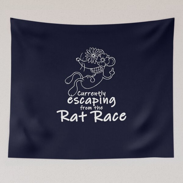Item preview, Currently escaping from the Rat Race white designed and sold by Ortaboy.