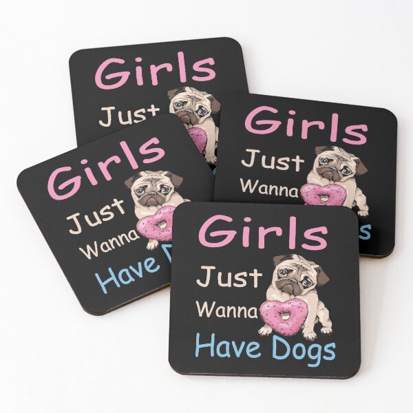 Item preview, Girls Just Wanna Have Dogs gift designed and sold by Theobsessed01.
