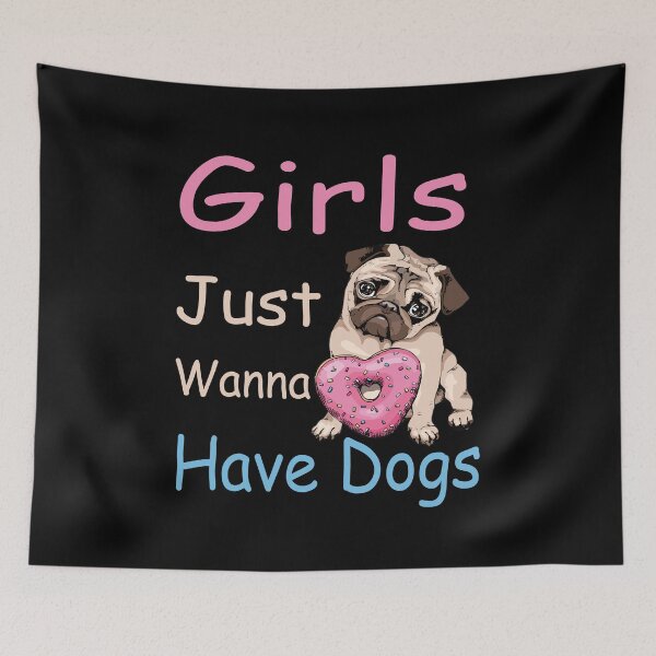 Item preview, Girls Just Wanna Have Dogs gift designed and sold by Theobsessed01.