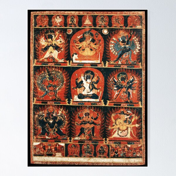 Item preview, Buddhist Tantric Deity Thangka designed and sold by GuyBlank.