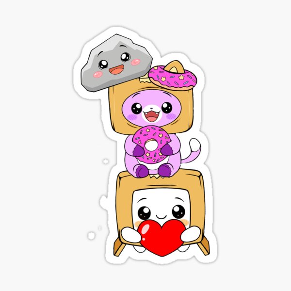 Lankybox Roblox Stickers Redbubble - roblox boxy and foxy