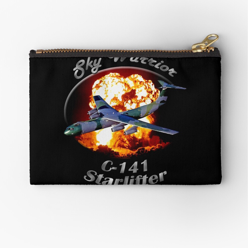 C-141 Starlifter Sky Warrior Zipper Pouch