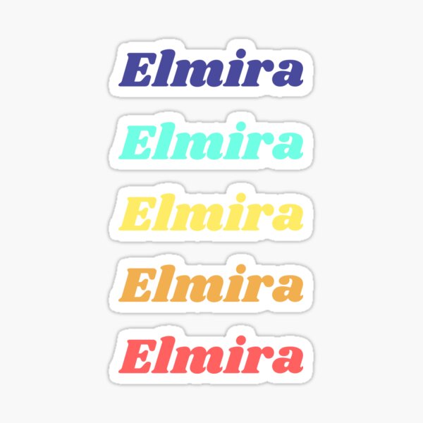 "Elmira New York Pastel Pack" Sticker by Taumaturgo Redbubble