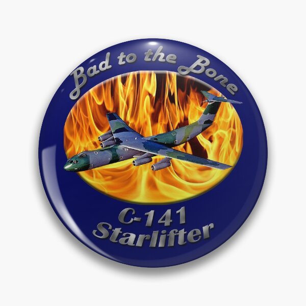 Item preview, C-141 Starlifter Bad To The Bone designed and sold by hotcarshirts.