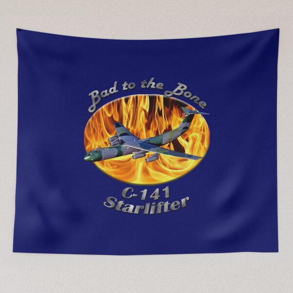 Item preview, C-141 Starlifter Bad To The Bone designed and sold by hotcarshirts.