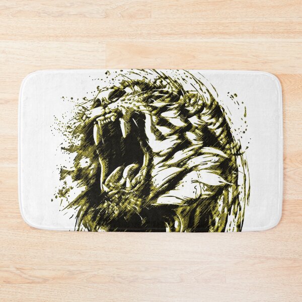 Item preview, Tiger face with open mouthed showing his big teeth designed and sold by Rui Valverde.