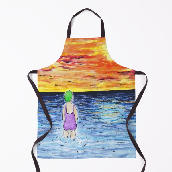 Item preview, Sunrise Swim-Wild Swimmer Morning Swimming designed and sold by Breezy Cove Art.