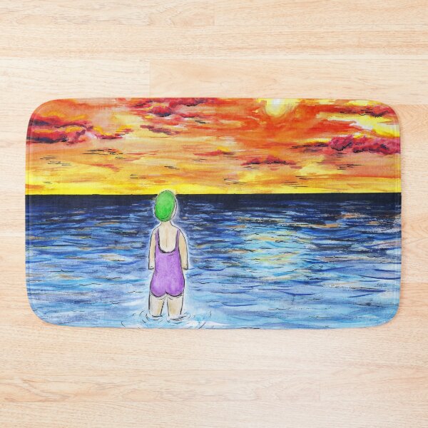 Item preview, Sunrise Swim-Wild Swimmer Morning Swimming designed and sold by Breezy Cove Art.
