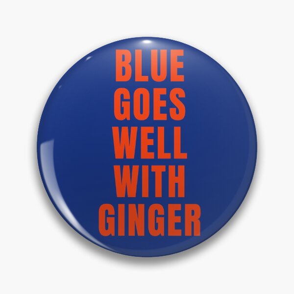 Item preview, Blue goes well with ginger. Redheads rule! Text only design, orange capitals. designed and sold by JellyBeenzz.