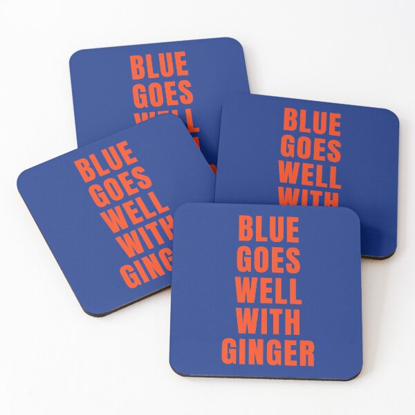Item preview, Blue goes well with ginger. Redheads rule! Text only design, orange capitals. designed and sold by JellyBeenzz.