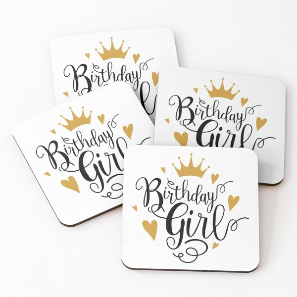 Item preview, Birthday Girl, curly writing, crown, hearts women’s, girl’s designed and sold by iclipart.