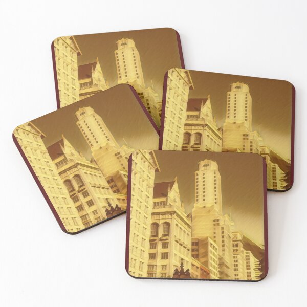 Item preview, Chicago immersed in gold designed and sold by Pelikancrazy.