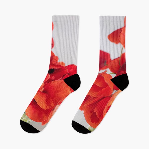 Item preview, Fresh Red Poppy Flowers designed and sold by newburyboutique.
