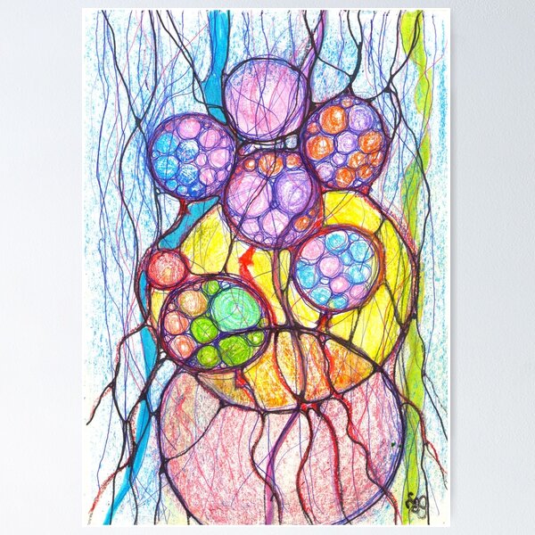 Item preview, Neuroart, Abstract colorful balloons designed and sold by VikitaSolomakha.