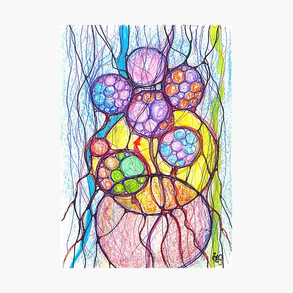 Item preview, Neuroart, Abstract colorful balloons designed and sold by VikitaSolomakha.