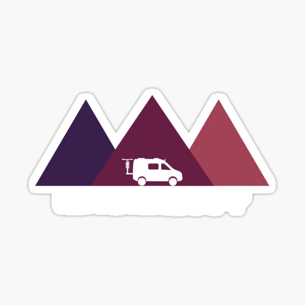 Three Mountains Sticker