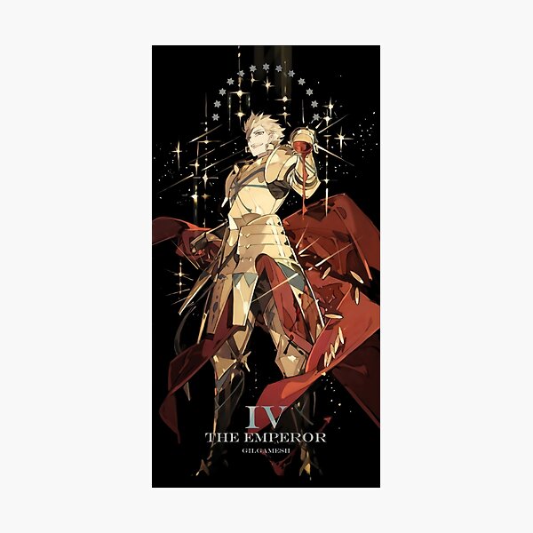 Tarot du Grand Ordre du Destin: L'Empereur (Gilgamesh) Impression photo