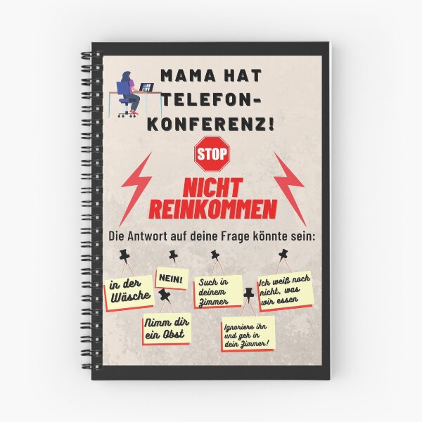 Item preview, Mom has phone conference - don't get in door sign stop designed and sold by Coconil.