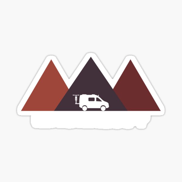 Three Brown Mountains Sticker