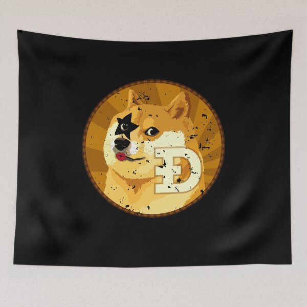 Item preview, Funny Rock Rockin Dog - Hodl Dogecoin & Crypto designed and sold by PinkyTree.