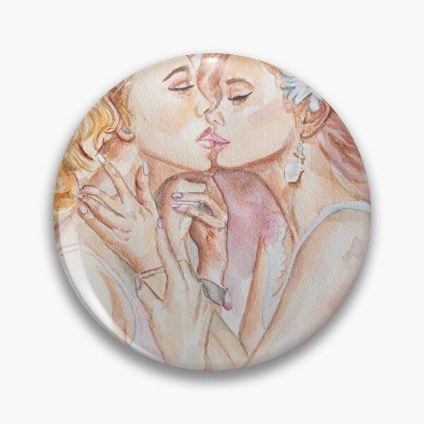 Item preview, Women Watercolor Print, Kissing Female Figures, Watercolor Painting, Sensual Women Art, Kissing Wall Art designed and sold by jasonsauve.