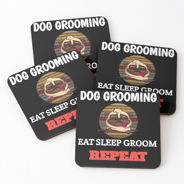 Item preview, Dog Grooming Eat Sleep Groom Repeat  designed and sold by The Nova Prints .